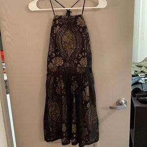 Francescas Black lace dress with middle cut out